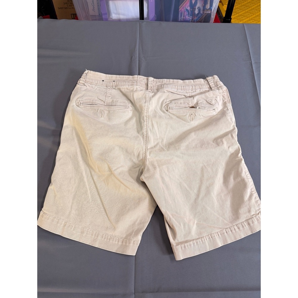 American Eagle Outfitters Active Flex Slim Fit Khaki Chino Shorts Mens 34 Tan - Picture 11 of 11